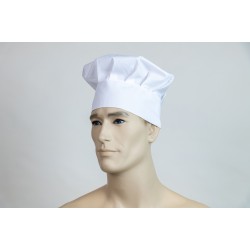Καπέλο μάγειρα ανδρικό λευκό